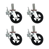 4-Pack of 8 inch Locking Caster Wheels for Scaffolding for sale at USA Scaffolding