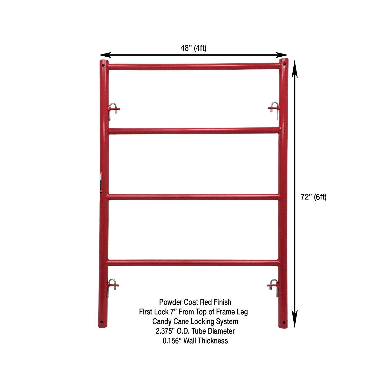Measurement View 4ft X 6ft 10K Shoring Frame