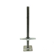 24in Screw Jack (Leveling Jack) | Solid Stem |  Fixed Base Plate