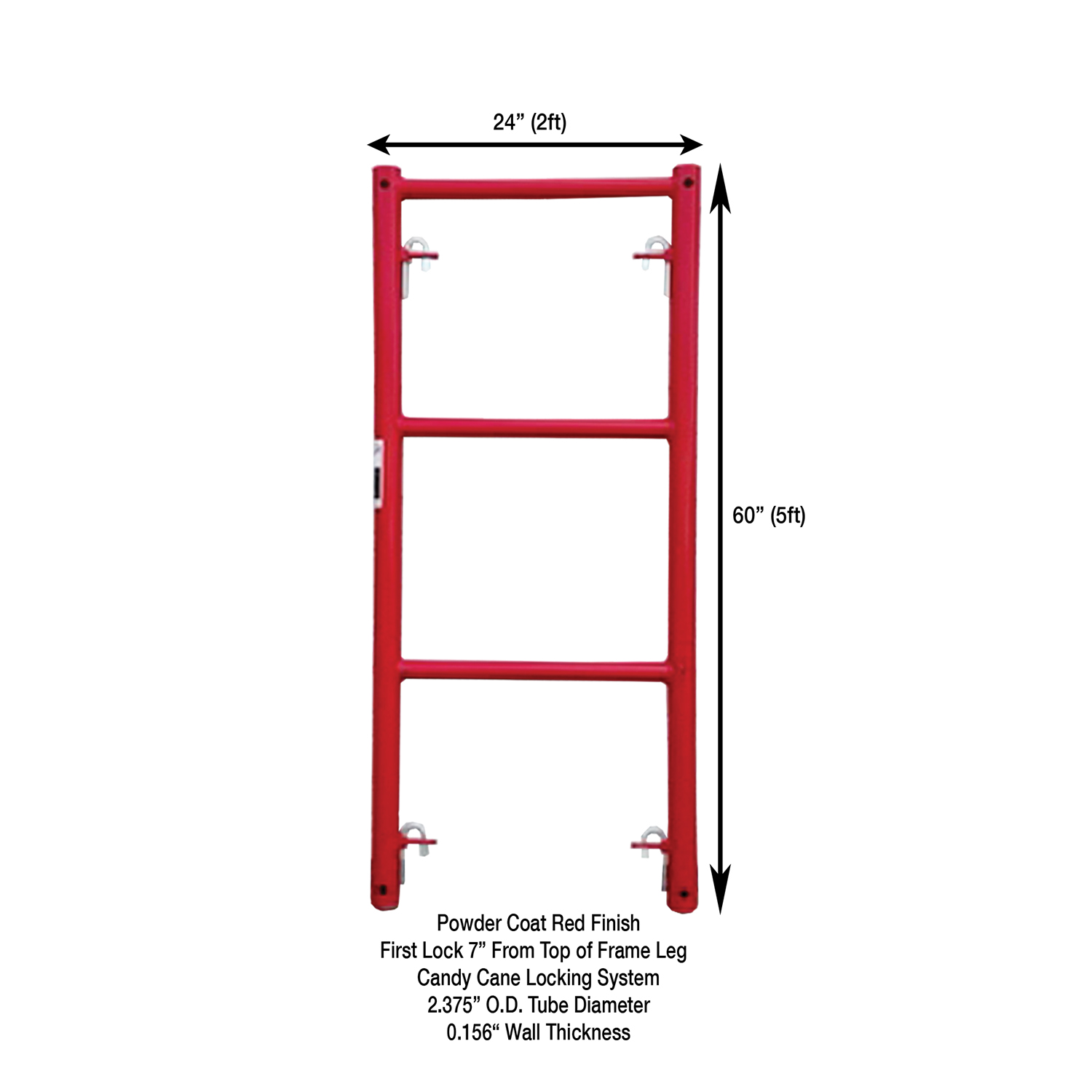 Measurement View 2ft X 5ft 10K Shoring Frame