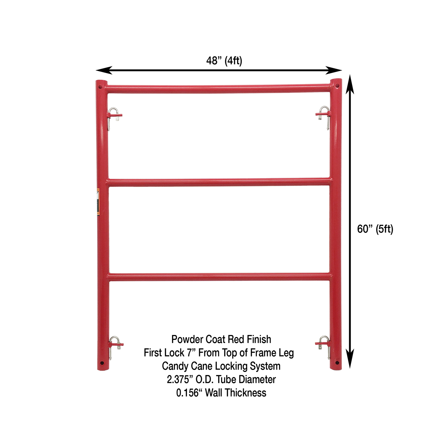Measurement View 4ft X 5ft 10K Shoring Frame