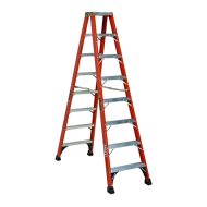 8ft Louisville Type IAA HD Fiberglass Twin Stepladder