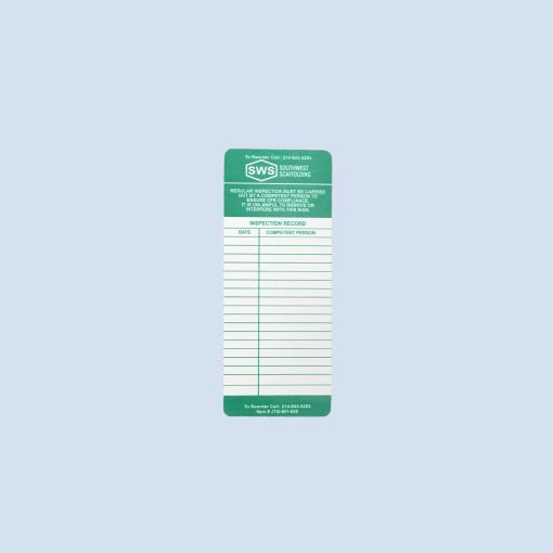 Green Tag for Scaffolding for Sale at USA Scaffolding
