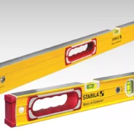 Stabila Type 196 Heavy Duty Level Set, 48 inch and 16 inch levels for precise construction measurements.