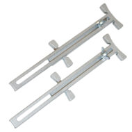 Adjustable line stretchers for masonry work - aluminum construction