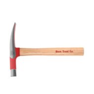 Bon 24 oz Brick Hammer with Wood Handle, for masonry and bricklaying.