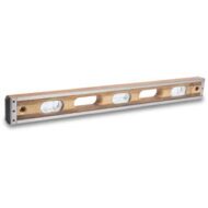 Marshalltown 36 inch Crick Wood Level with Rubber Ends, for precise leveling in construction and scaffolding.