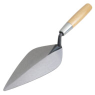 Kraft Tool 11 inch Narrow London Brick Trowel with Wood Handle, for professional masonry.