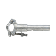 Galvanized steel clamp on spigot with bolt attachment for scaffolding