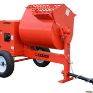 12 CF Essick Mortar Mixer, Hydraulic Drive, Honda GX390, for heavy-duty mixing of mortar and concrete on construction sites.