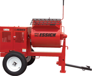 7 CF Essick Mortar Mixer, Honda GX160, for efficient mixing of concrete and mortar on construction sites.
