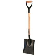 square point shovel with 31 inch hardwood d-handle for construction