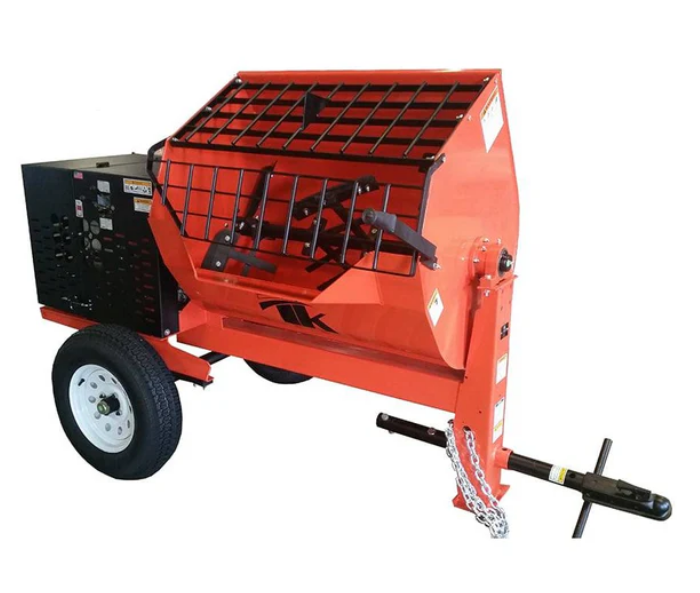 16 CF TK Hydraulic Mortar Mixer, 13 HP Honda Gas, for heavy-duty mixing of mortar and concrete on construction sites.