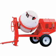 9 CF Multiquip MC94PH8 Concrete Mixer, Honda GX240, for efficient mixing of concrete and mortar on construction sites.