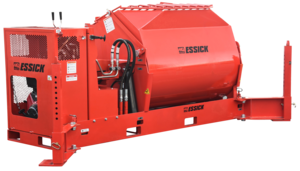 20 CF Essick PRO20 Mortar Mixer, Gas-Powered, for heavy-duty mixing of mortar and concrete on construction sites.