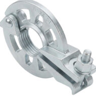 Ringlock System Rosette Clamp with hot-dipped galvanized finish for six-point scaffolding connections