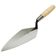 W. Rose Narrow London Brick Trowel, 9 inch with Wood Handle, for professional masonry.
