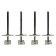 4-Pack scaffold leveling jack 1-1/4 inch diameter with base plate