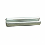 Steel roll pin for scaffolding coupling connections
