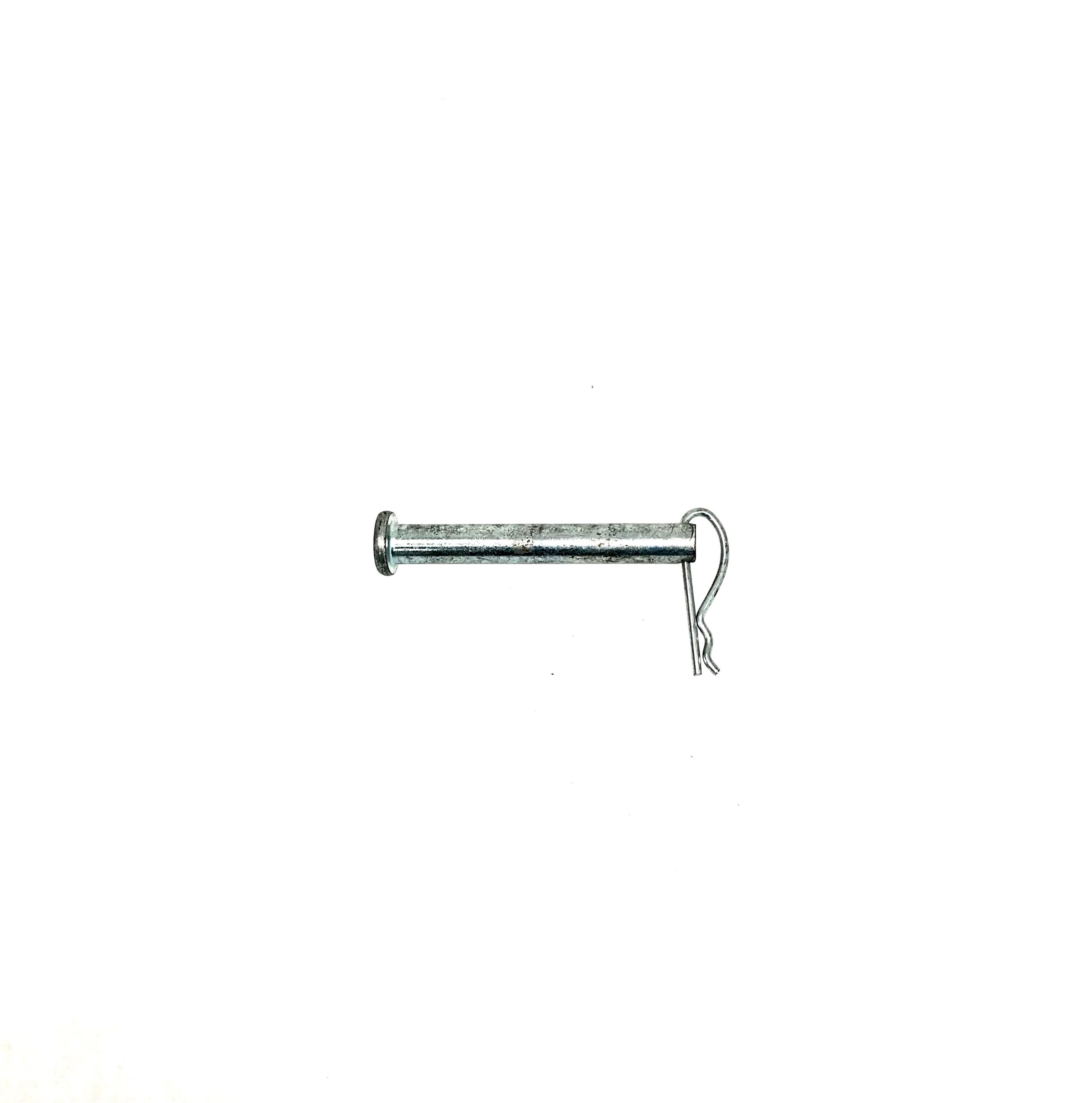 Zinc-plated steel rivet pin for locking scaffold coupling pins and frames
