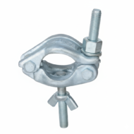 Galvanized steel 2-inch stud clamp with wing nut for scaffolding tube connections