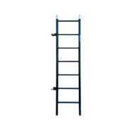 6'8" x 18" Snap-On Access Ladder for scaffolding, featuring swivel clamps and a durable powder-coated steel finish