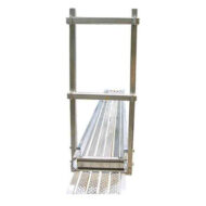 24 inch aluminum end rail system with toeboard for stage scaffolding
