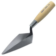 Kraft Tool 4 inch x 2 inch Pointing Trowel with Wood Handle, for precise masonry and concrete work.