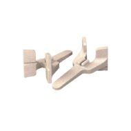 Bricklayer's corner blocks cast aluminum masonry tool pair