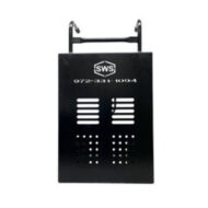 Heavy-duty brick cart with long and short forks for efficient material transport on job sites.