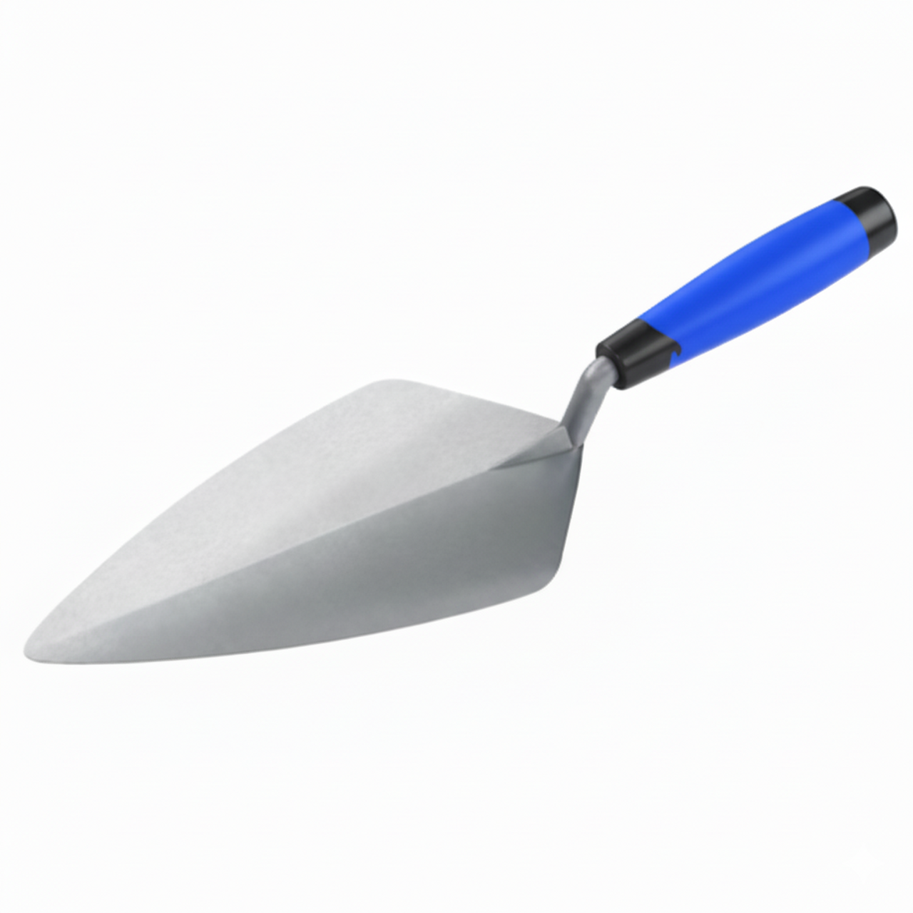 11-inch Narrow London Masonry Trowel, forged steel blade with comfortable handle, designed for professional bricklaying and mortar application.