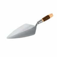 Narrow London masonry trowel 11 inch with leather handle