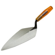 12-inch W. Rose Narrow London Brick Trowel with a comfortable plastic handle for professional masonry