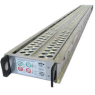 Alum-A-Pole 14-inch wide aluminum stage, designed for safe and durable elevated work platforms in scaffolding systems.