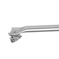 Swivel Clamp Brace, available in 6'6", 8', and universal sizes, designed for secure and adjustable scaffolding connections on construction sites.