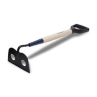 MARSHALLTOWN 14281 Perforated Mortar Hoe with 18 in. D-Grip handle side profile view